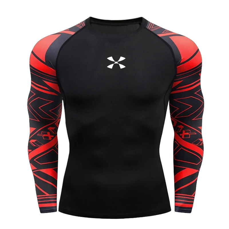 Rash Guard - 코디 룬딘 남성용 압박 기능성 운동복,