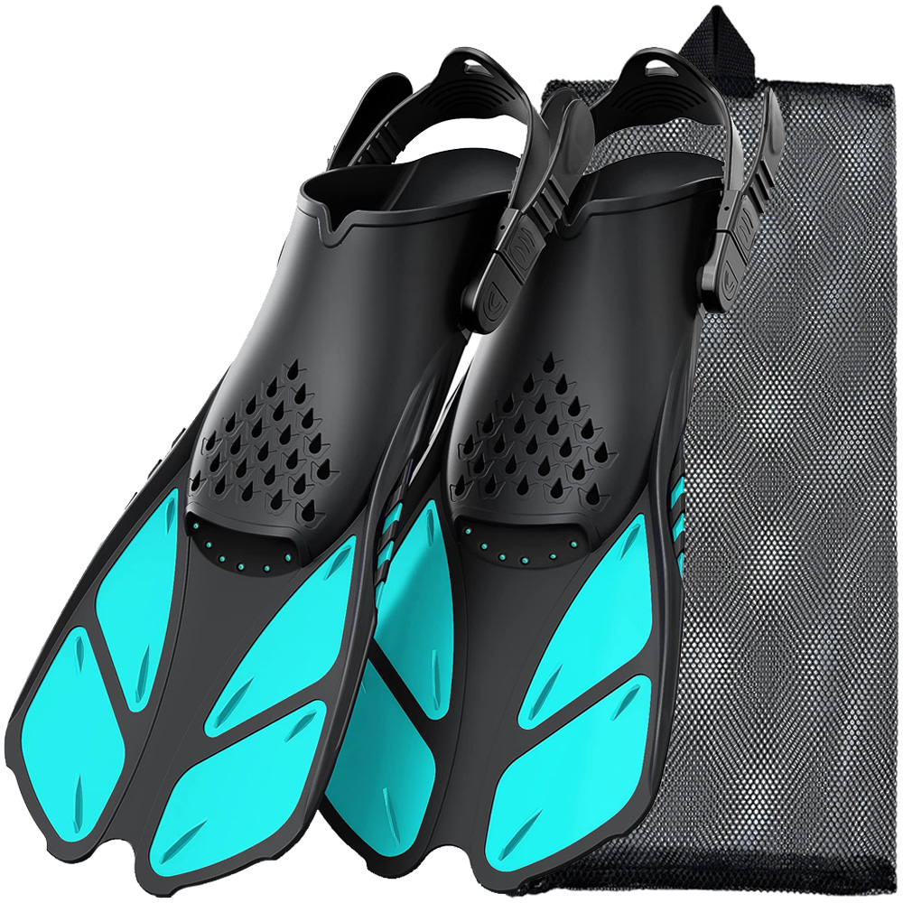 스노클 핀 수영 오리발 조절 가능한 버클 짧은 실리콘  - Swim Fins 리뷰 및 가격