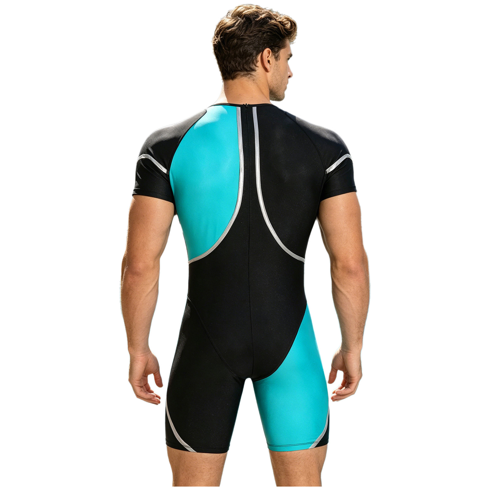 남성 원피스 수영복 래쉬가드 웨트슈트 반팔 지퍼 바디수 - Wetsuit Men 리뷰 및 가격